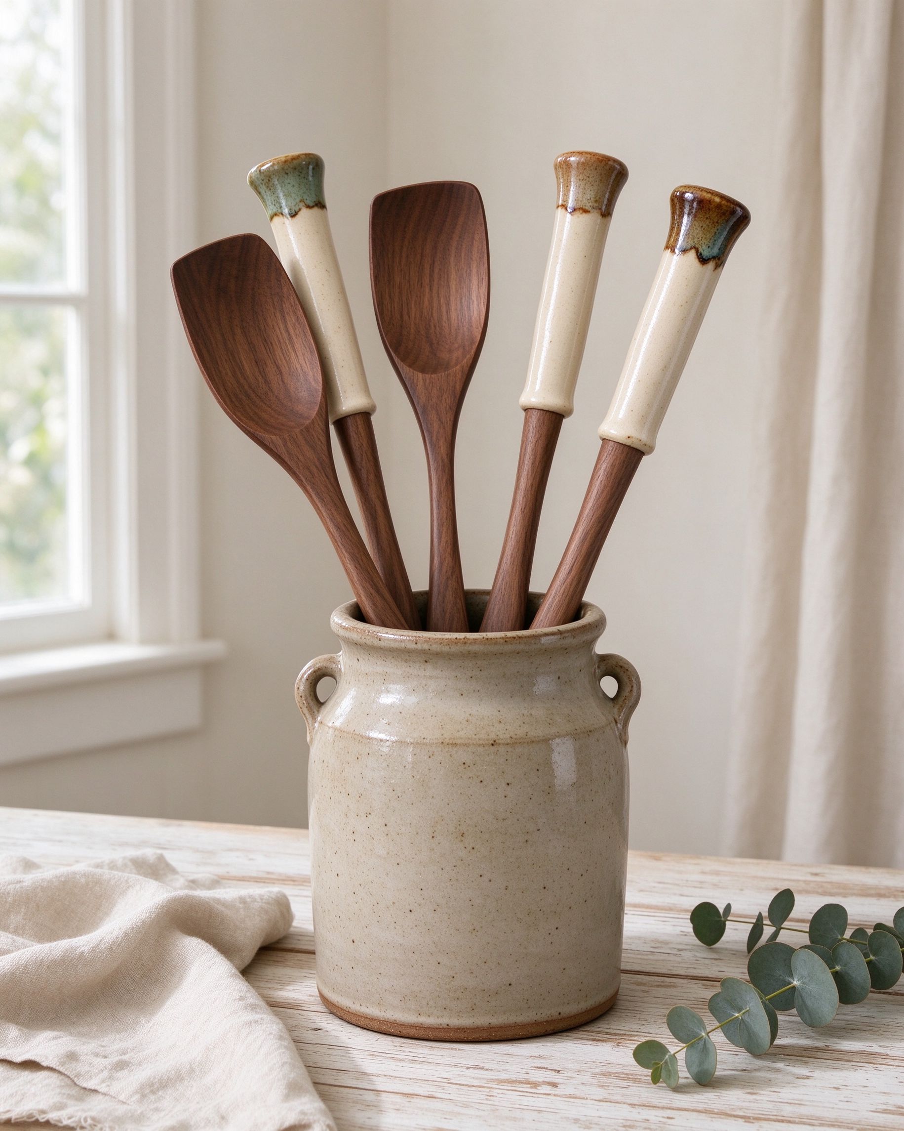 Heritage Oak Utensil Set