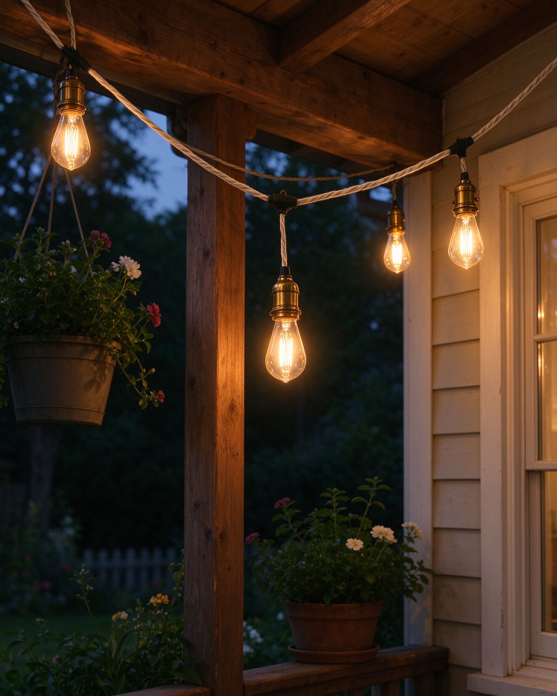 Edison Porch String Lights
